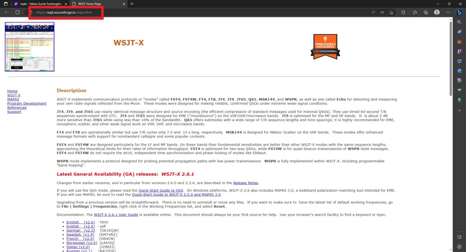 WSJTx ist ein Programm, mit dem man schwache Übertragungssignale (Weak